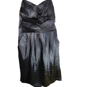 ASHLEY STEWART strapless satin gown 18